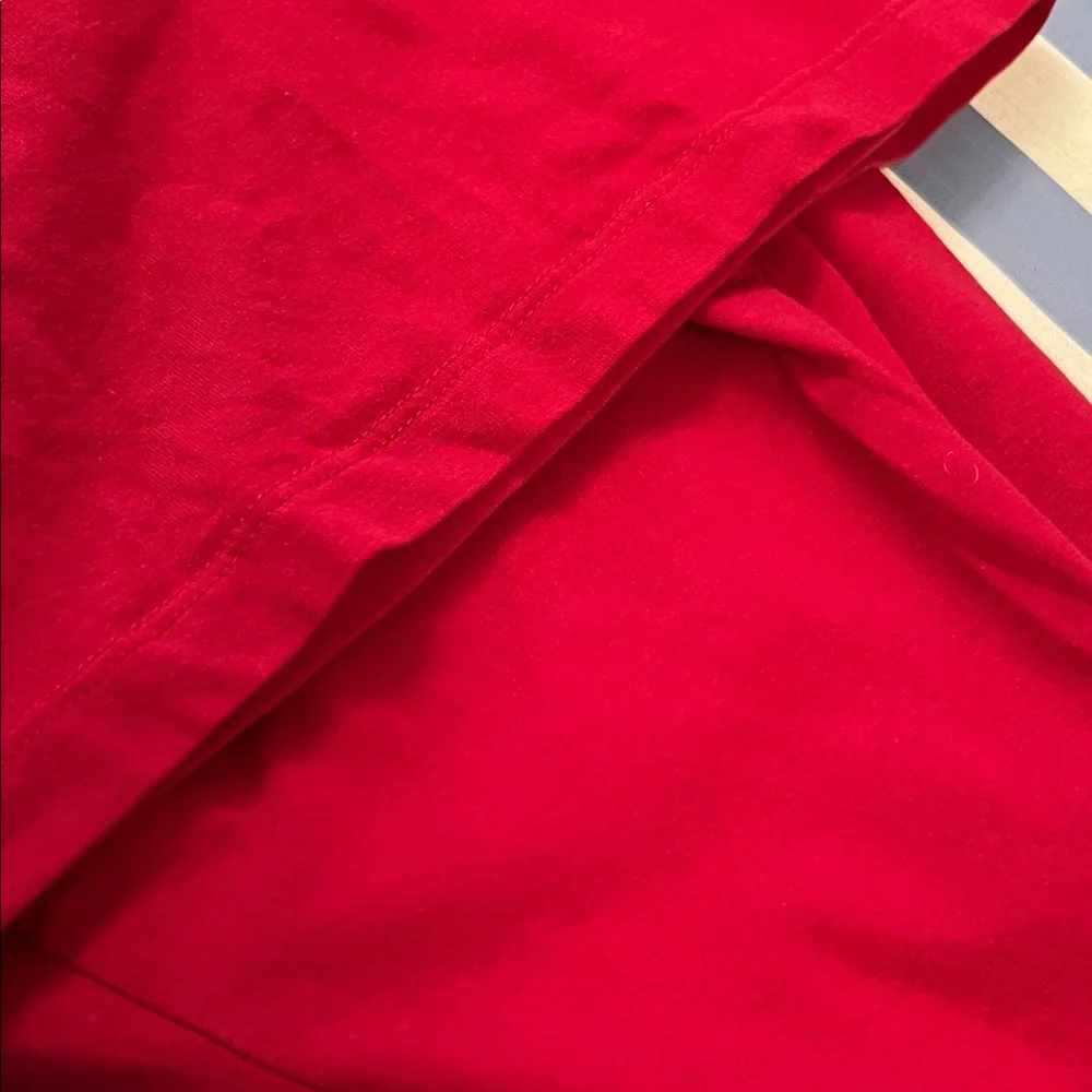 Venezia Women's Red V Neck Long Sleeve Top - Picture 11 of 11